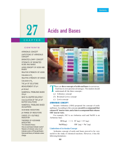 Acids and Bases