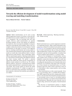 Towards the efficient development of model