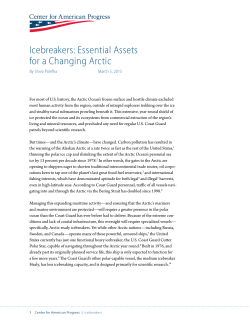 Icebreakers: Essential Assets for a Changing Arctic