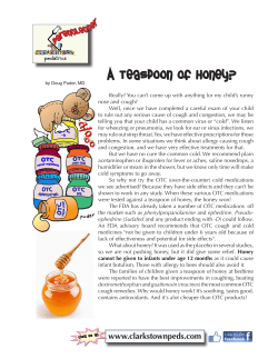 A Teaspoon of Honey?