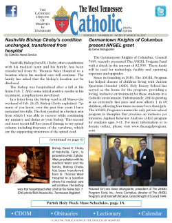 Mar 16, 2017 - Catholic Diocese of Memphis