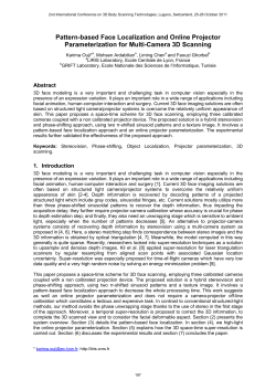 Pattern-based Face Localization and Online Projector