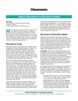 Classrooms - National Clearinghouse for Educational Facilities