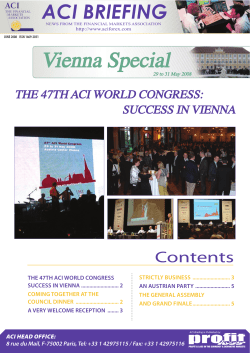 ACI Briefing Special Vienna