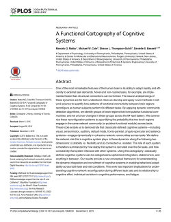 A Functional Cartography of Cognitive Systems