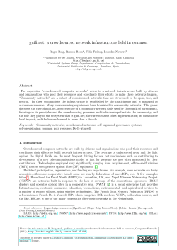 guifi.net, a crowdsourced network infrastructure held in common