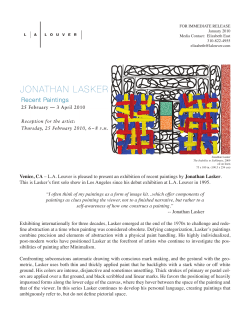 press release - LA Louver Gallery