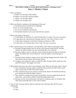 Stave 1 Marley`s Ghost