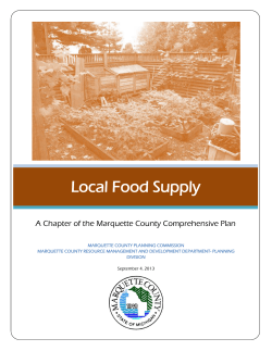 Local Food Supply - Marquette County