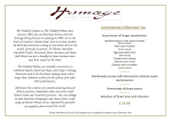 Contemporary Afternoon Tea &pound; 23.50