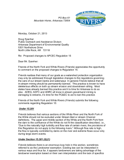 Comments of Friends of the North Fork and White Rivers