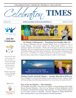 April 24 Times - Celebration Church Barrie