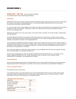 Paraloid KM-355--Technical Data Sheet