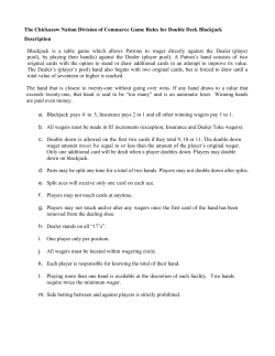 Official Rules - WinStar World Casino and Resort