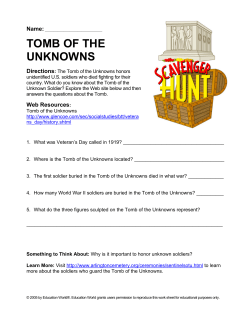 tomb of the unknowns