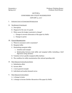 (1/31/17) Outline and Slides