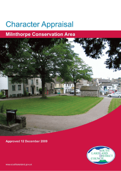 Milnthorpe Character Appraisal (PDF/598KB/26 pages)