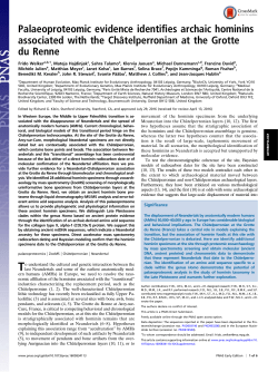 Palaeoproteomic evidence identifies archaic hominins associated