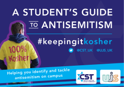 a student`s guide to antisemitism