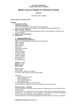 Master Course in English for Academic Purposes