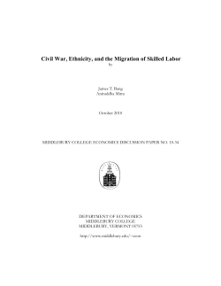 Civil War, Ethnicity, and the Migration of Skilled Labor