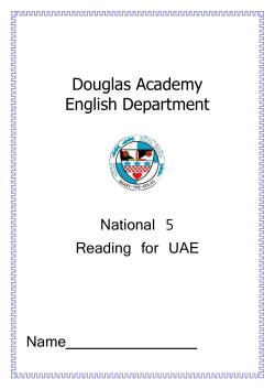 Nat 5 Homework Booklet 2016