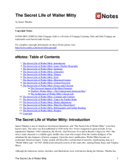 The Secret Life of Walter Mitty