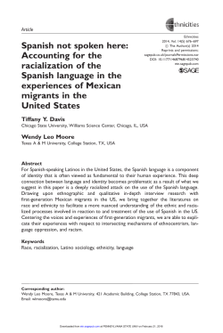 Spanish not spoken here: Accounting for the