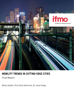 mobility trends in cutting-edge cities - Home