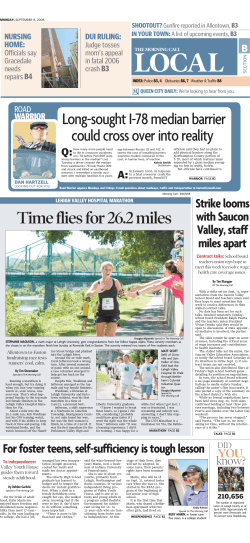 Time flies for 26.2 miles - Via of the Lehigh Valley