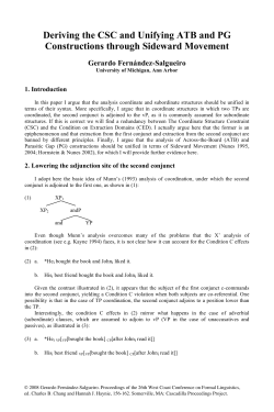 complete paper - Cascadilla Proceedings Project