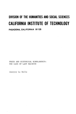 division of the humanities and social sciences