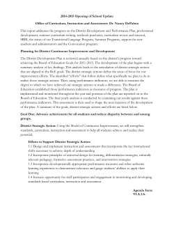 Curriculum, Instruction and Assessment