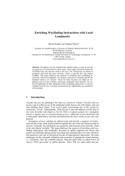 Enriching Wayfinding Instructions with Local