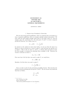 ECONOMICS 101 WINTER 2004 TA LECTURE 5
