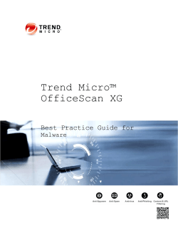 OfficeScan XG - Trend Micro Support