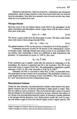 Nitrogen Dioxide Photochemical Oxidants