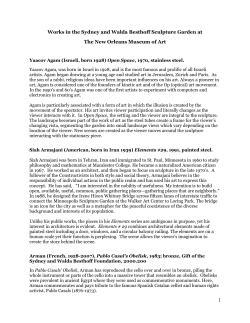 Audio Guide Text - New Orleans Museum of Art