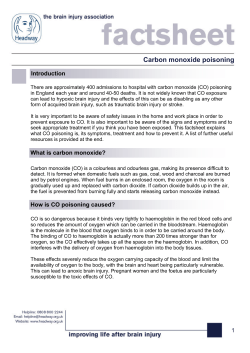 Carbon monoxide poisoning
