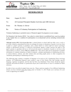 Notice of Voluntary Participation