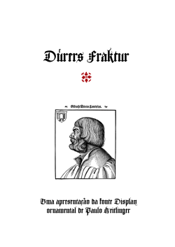 D&uuml;rer`s Fraktur. Opentype font by Paulo Heitlinger