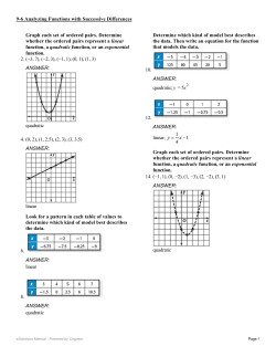 Graph each set of ordered pairs. Determine whether the