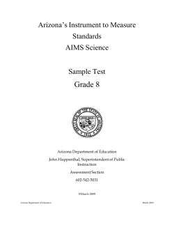 Grade 8 - Arizona Department of Education