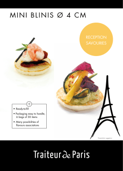 0133701 - TDP - Mini blinis 4 cm