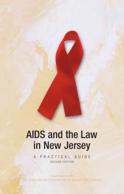 AIDS and the Law in New Jersey