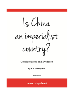 Is China an Imperialist Country?