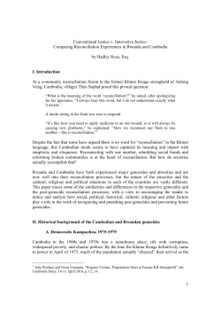 1 Conventional Justice v. Innovative Justice: Comparing