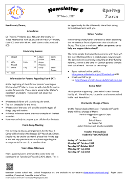 Spring 2017 Newsletter 06 (27-03-17)