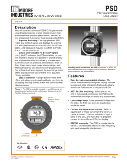 PSD PC-Programmable 4-20mA Loop Display