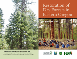 Franklin ea 2013_Restoration Dry Forests Oregon